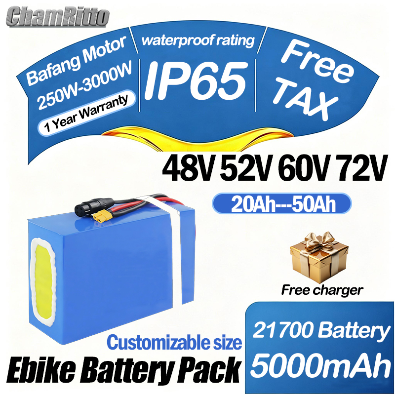 Bateria de bicicleta elétrica  - 60V 50Ah Electric Scooter Battery avaliação e preço