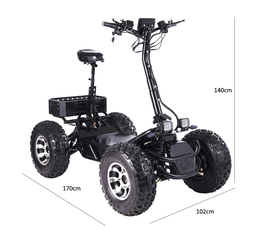 Scooter Elétrico ATV de 4 Roda - 60V 50Ah Electric Scooter Battery avaliação e preço