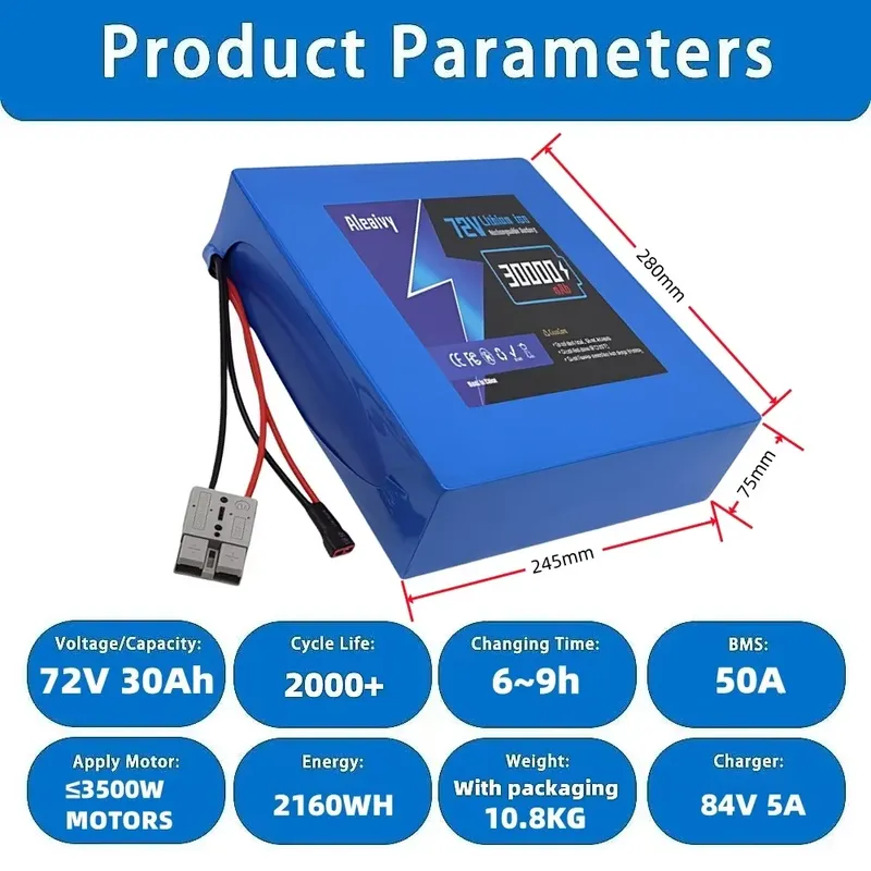 Bateria de Lítio 72V 84V 20S4P - 72V 40Ah Lifepo4 Battery Pack avaliação e preço